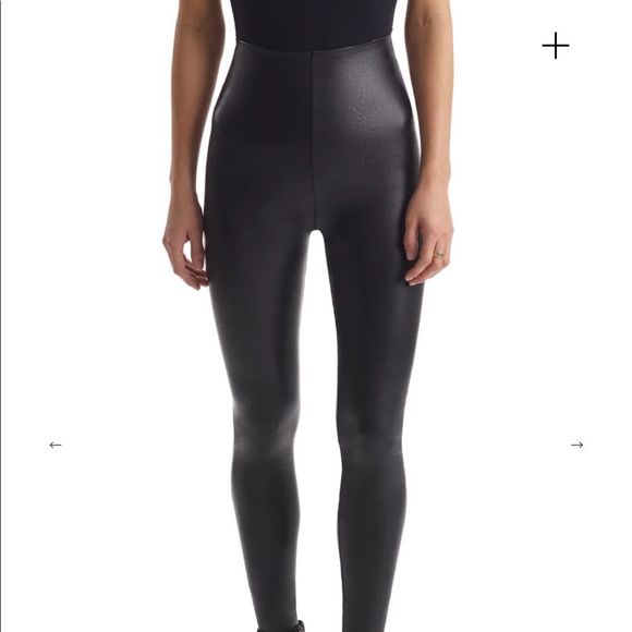 Commando Faux Leather Leggings Black - Picture 3 of 7